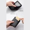 Men's Ultra-Thin Solid Color Fashion Wallet PU Leather Short Coin Purse Multiple Card Slots Two-Fold Card Holder