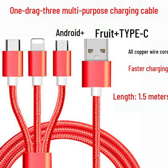 Universal 3-in-1 Charger for Huawei, OPPO, Xiaomi & Vivo Android Phones
