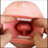 Realistic Oral 3D Deep Throat with Tongue Teeth Artificial Vagina Male Masturbator Realistic Pussy Oral Sex Toys for Men