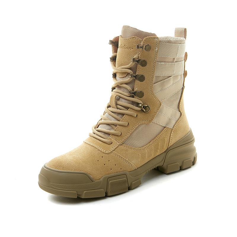 Martin Boots Women's New Anti-velvet Leather Platform Short Boots Non-slip and Wear-resistant Hiking Hiking Shoes