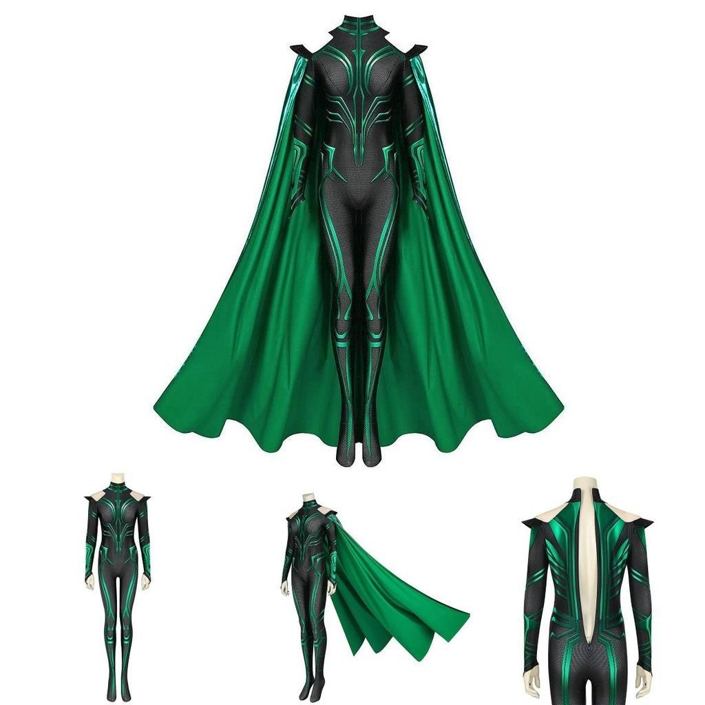 Thor3 Ragnarok Hela Adult Children's Bodysuit Cloak Halloween Costume Perfect For Role Play And Stage Performance