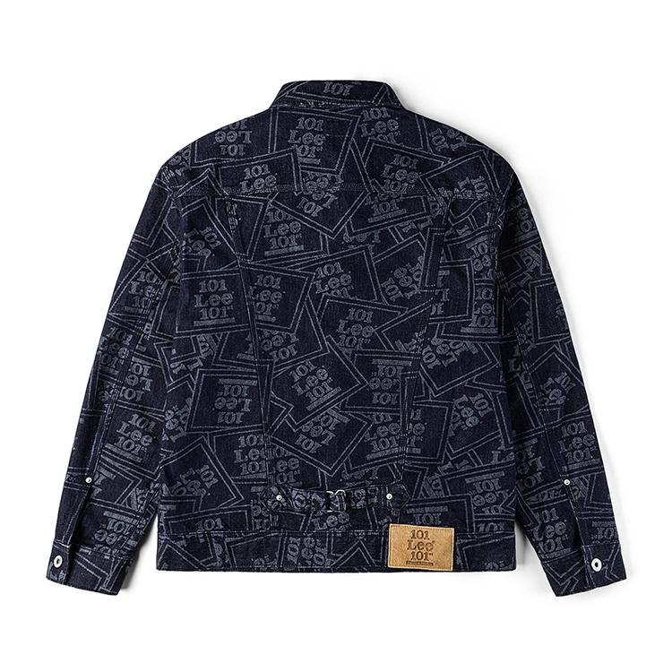 101J Western Jacket Comfortable Version 101+ All Over Print Simple Casual Lapel Loose Long Sleeve Denim Jacket Men jackets LMT011880210998-898L00