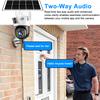 Outdoor Waterproof 4G/WIFI Solar Security CCTV, HD Night Vision Dual Cameras with PIR Human Detection