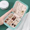 Jewelry Organizer Box With Leather Material For Earrings And Rings Storage