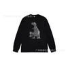 3. Cross-border Stuart long-sleeved printed t-shirt American trendy cylindrical cloth casual loose men and women the same style