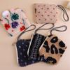 Winter Plush Wallet Zipper Coin Purse Women's Lamb Wool Clutch Bag with Rope Children Cute Purse Card Bag Key Earphone Pouch