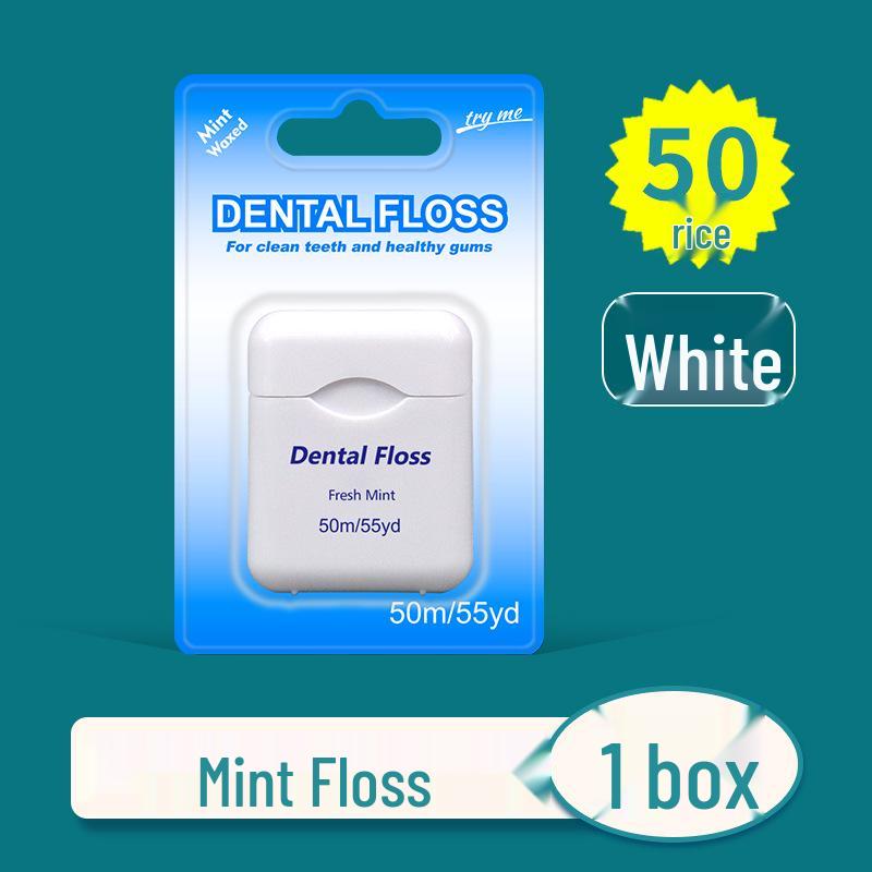 Minze gewachste ultrafeine Zahnseide 50m Box - Hochfester kieferorthopädischer Draht