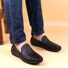 2025 Plus Size 46 47 Cow Genuine Leather Loafers Men Casual Shoes Designer Man Moccasins Mens Driving Shoes Slip On Flats Loafer