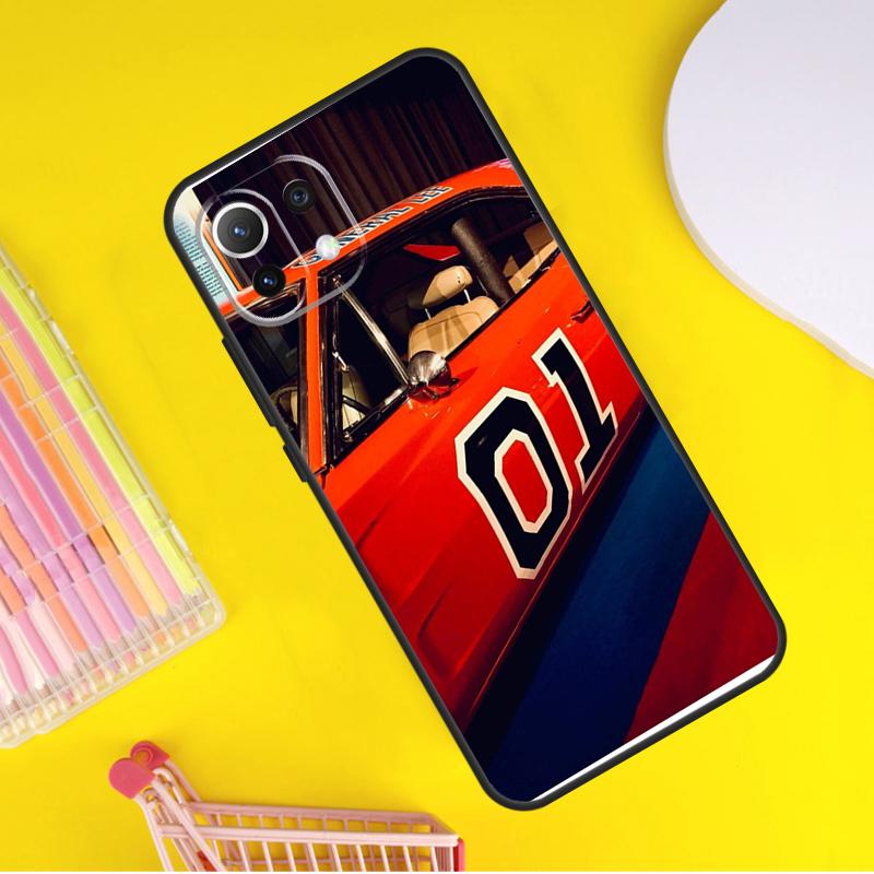 La General Lee Dukes Of Hazzard 01 Cover Per Xiaomi 13 14 Ultra 11T 12T 13T 14T Pro POCO X7 Pro X3 X5 F3 F5 F6 M6 X6 Pro Custodia