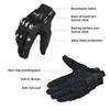 Motobike Motorcycle Knitting Unisex Moto Touch Screen Breathable Motocross Riding Racing Alloy Protective Full Finger Gloves