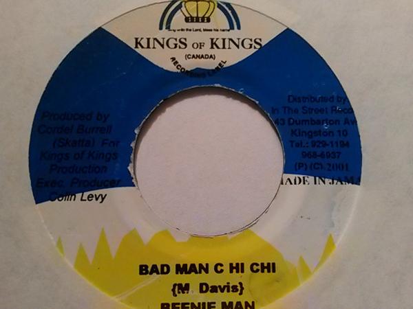 7inch Record BEENIE MAN - Bad Man C Hi Chi NONE Kings of Kings 2001 Jamaica Reggae, Ska & Dub Used