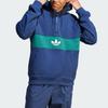 Adidas Originals Hack Ny Cutline Half-Zip Loose Fit 100% Cotton French Terry Hooded Sweatshirt Men Night Indigo IP9486