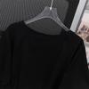Women's Plus Size Mid-Length Loose Short-Sleeve Round Neck T-Shirt (200/300/350 Jin)