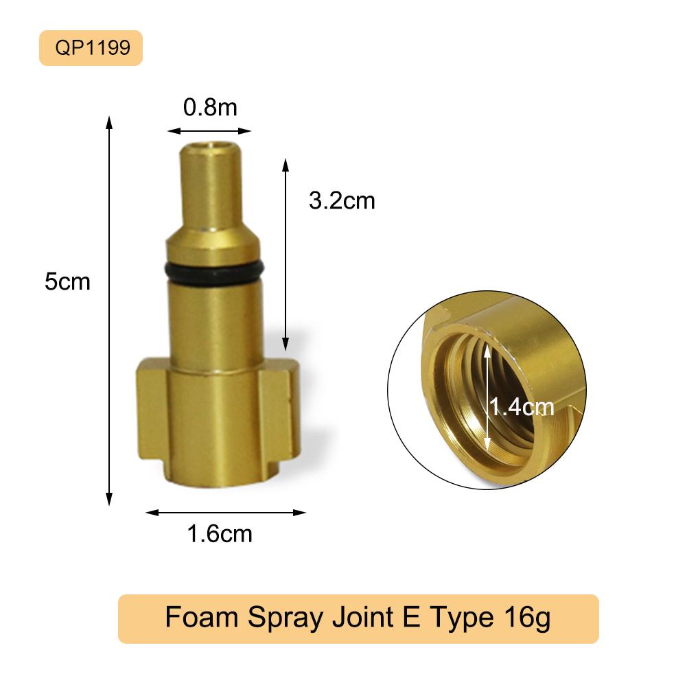 

1 шт. Адаптер для мойки высокого давления с быстрым соединением, байонетным соединением, пенопластовая насадка для чистки, аксессуары для инструмента для мойки автомобиля