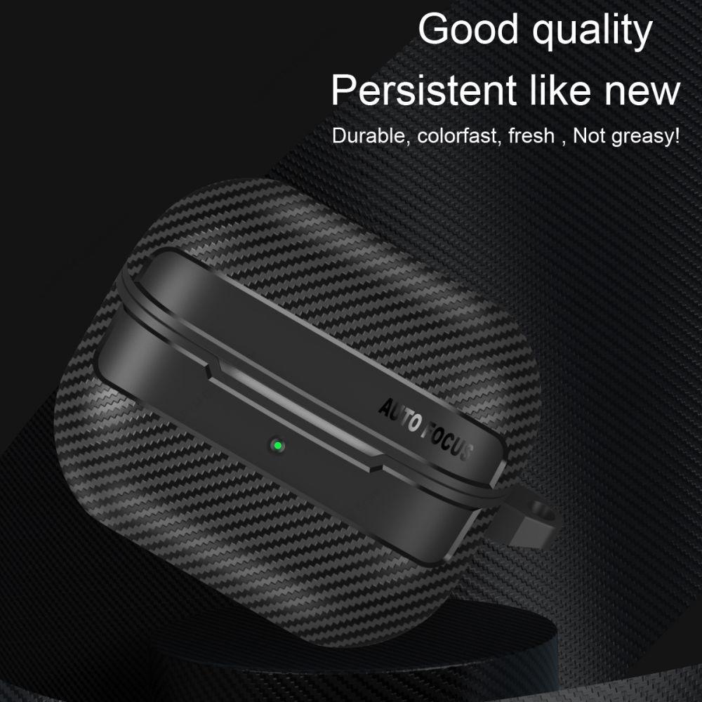 New TPU Cover For Samsung Galaxy Buds 3 Pro Buzz 3 Pro Buds3 Pro Case Carbon Fibre Pattern PC Protective Cases With Hook