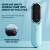 Cordless Straightening Hair Brush, Portable Cushion Brush for Smoothing and Massage