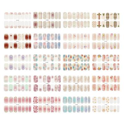 Gradient Nail Art Stickers Full Wrap Nail Stickers Self-Adhesive Nail Art Decals