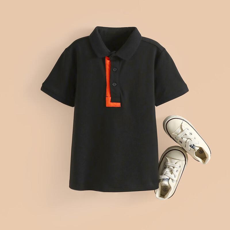 Xiaohu Patti Kids Boys Color-Block Polo T-Shirt 110