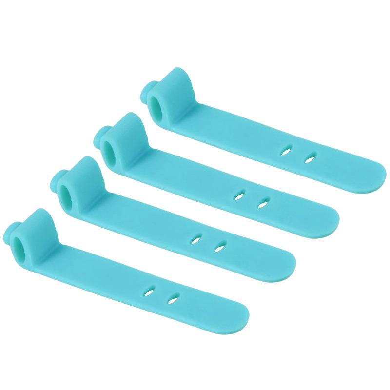 Silicone Anti-Lost Earphone Cable Organizer Straps