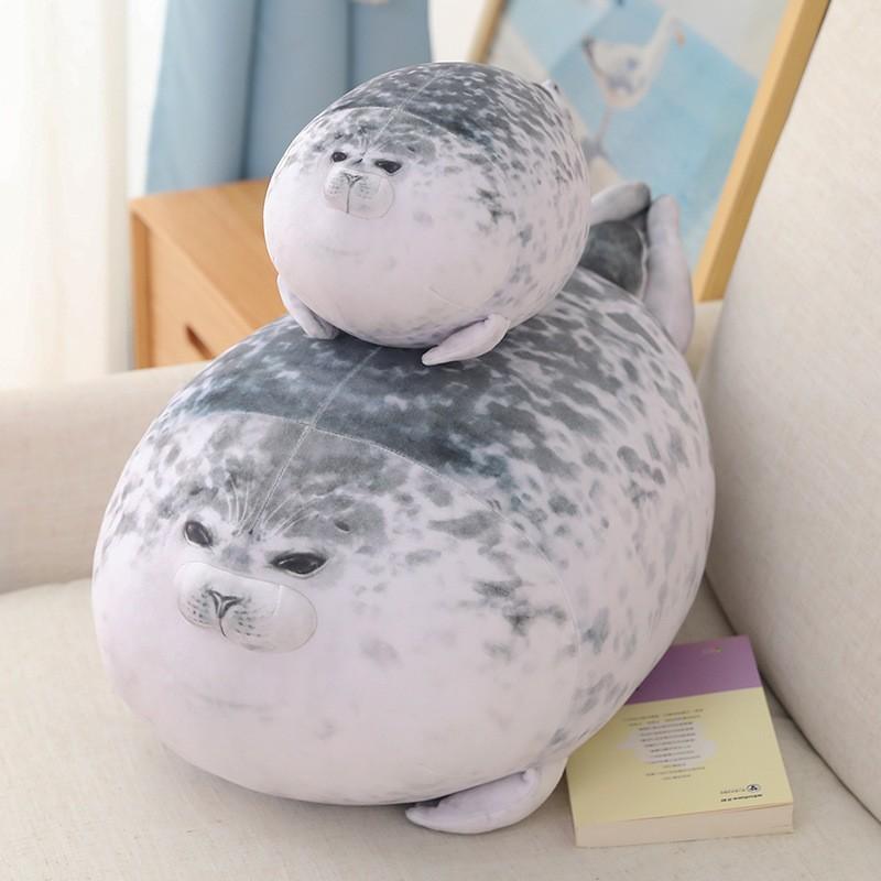 Kawaii Rodina tuleňů Plyšové hračky Měkká plyšová zvířátka Polštář ve tvaru tuleně Plyšová hračka Domácí dekorace Mazlivé dárky pro přátele Dárky k narozeninám