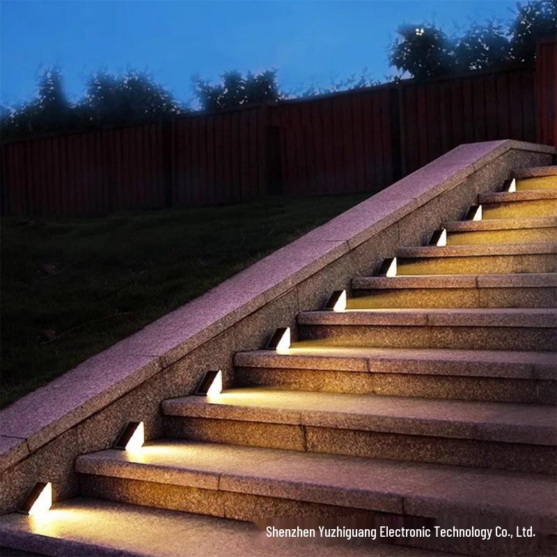 Solar Step Lights - Outdoor Sensor Lights for Garden, Balcony, or Staircase