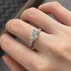 Elegant S925 Sterling Silver Zircon Ring with Paraiba White & Pink Stones - Sweet Princess Style