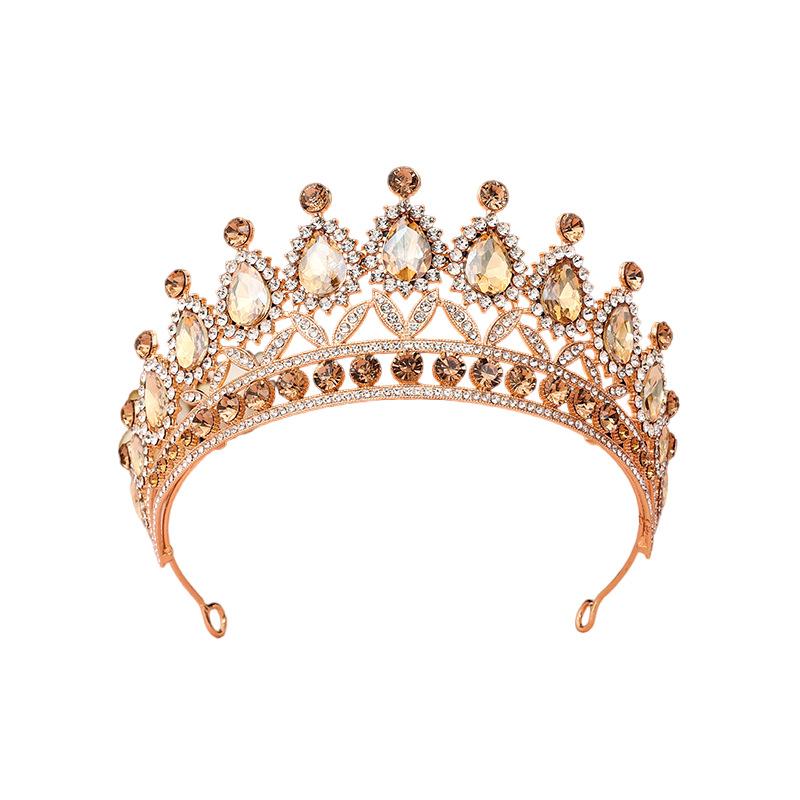 

Барокко Ретро Черная Роскошная Корона Свадебная Тиара Свадебное Платье Корона на День Рождения