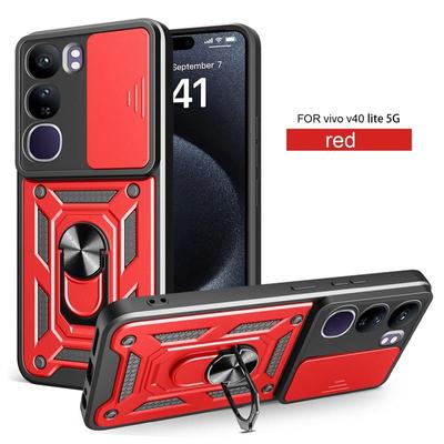 Pouzdro na telefon VIVO V40 Lite (4G/5G) s posuvným krytem fotoaparátu nárazuvzdornou ochranou nárazníku