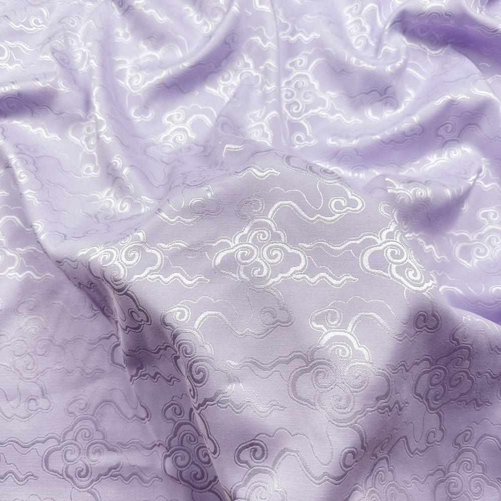 Stretch Imitation Acetic Acid Jacquard Fabric Flower Printed By Meter for Wedding Dress Clothes Skirt Cheongsam Sewing Cloth Red