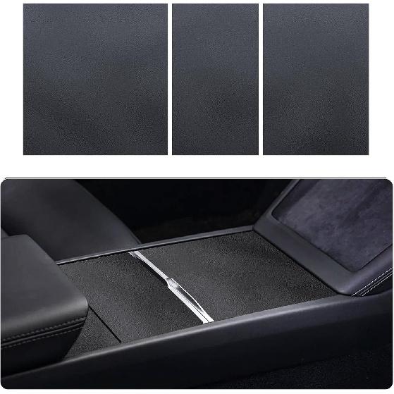 Tesla Model Y Juniper 2025-2026 & Model 3 Highland Center Console Wrap Kit ABS Carbon Fiber Cover Sticker Ultra Slim Interior Protector Decorative
