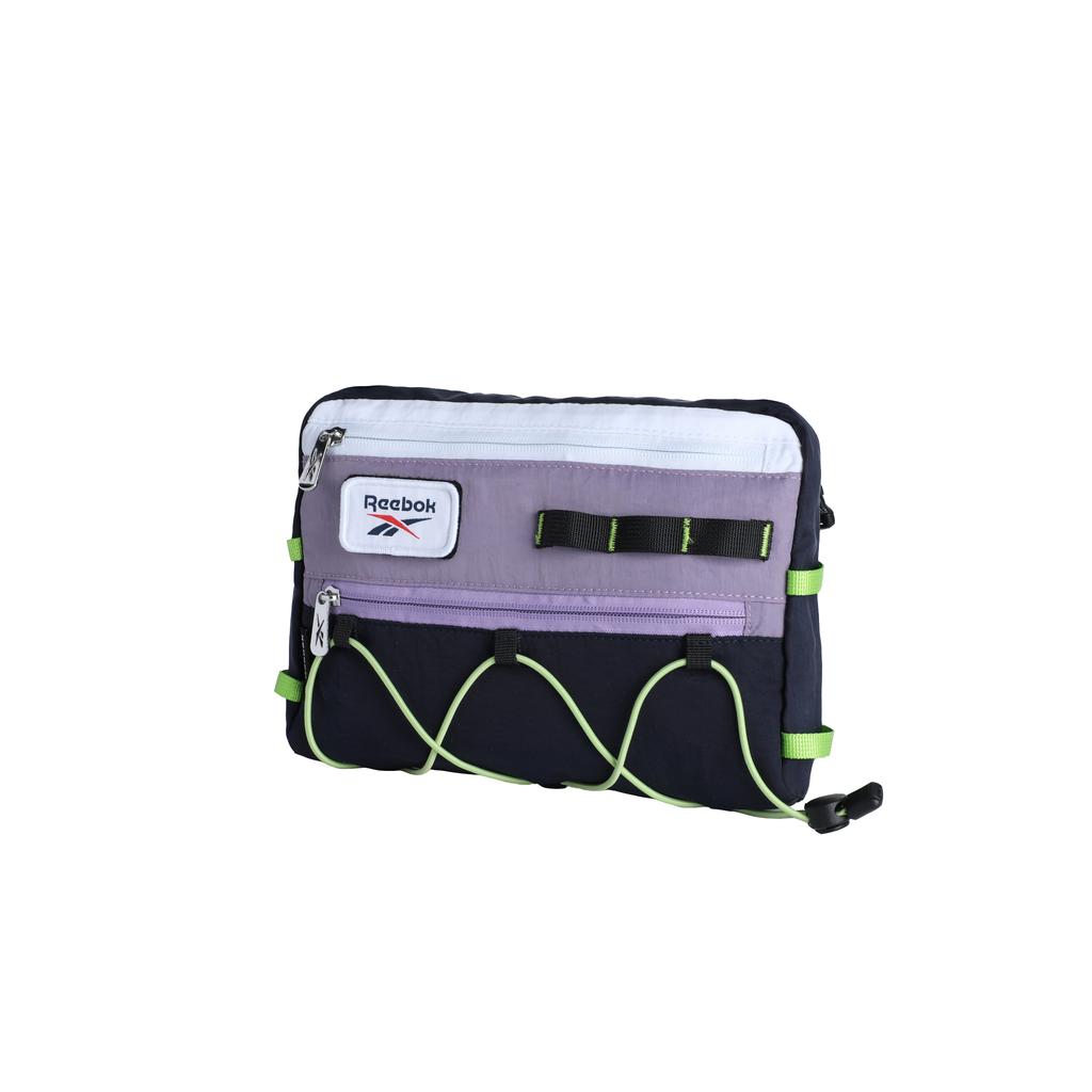 Reebok Fabric Crossbody Bags Unisex Night Shadow Purple/Stone Gray Green RB250629M