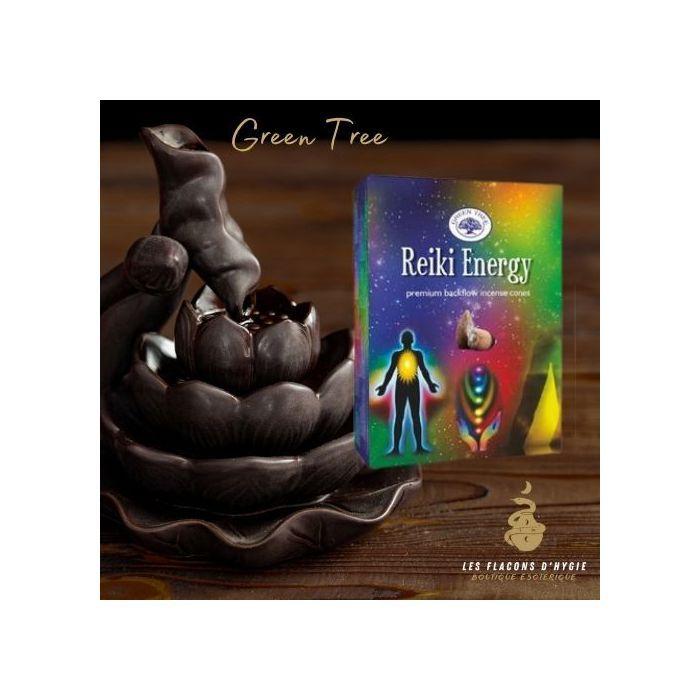 Bougeoir - Photophore - Bougie - Senteur &gt; Encens - Encens Green Tree Reiki Energy Cônes Backflow - - Green Tree