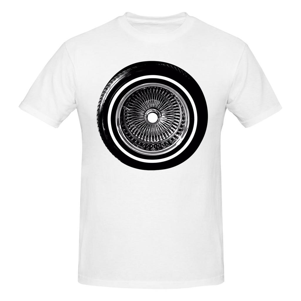 Lowrider Chrome Rims Wire Wheel Hydraulics Dating Tshirt Fresh Girlish Feeling Simple And Elegant Tshirt