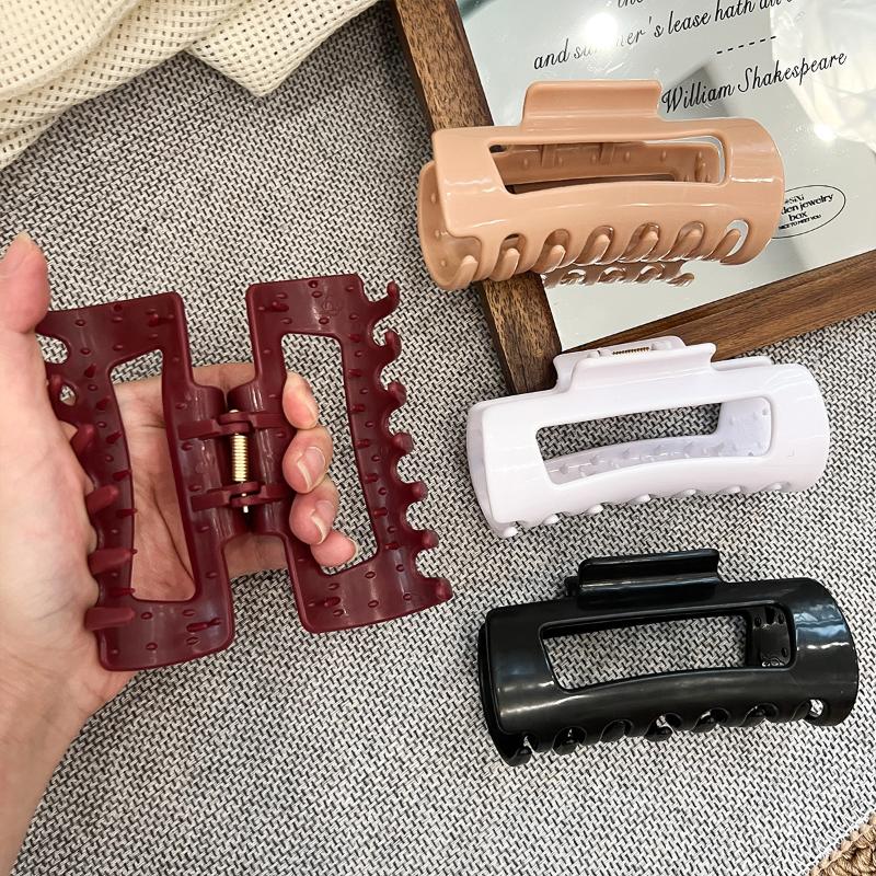 Silicone Shark Clip Hairpin Soft Anti-Collision Protection Back Head Hair Claw Anti-Fall Durable Hair Accessories