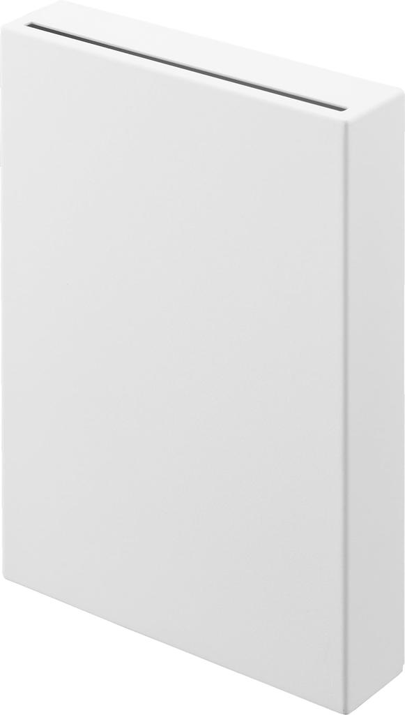 Yamazaki Magnetic Piggy Bank White x x Tower Simple Design Vertical Horizontal 1909 Body W14.8 D3.7 H21.2cm