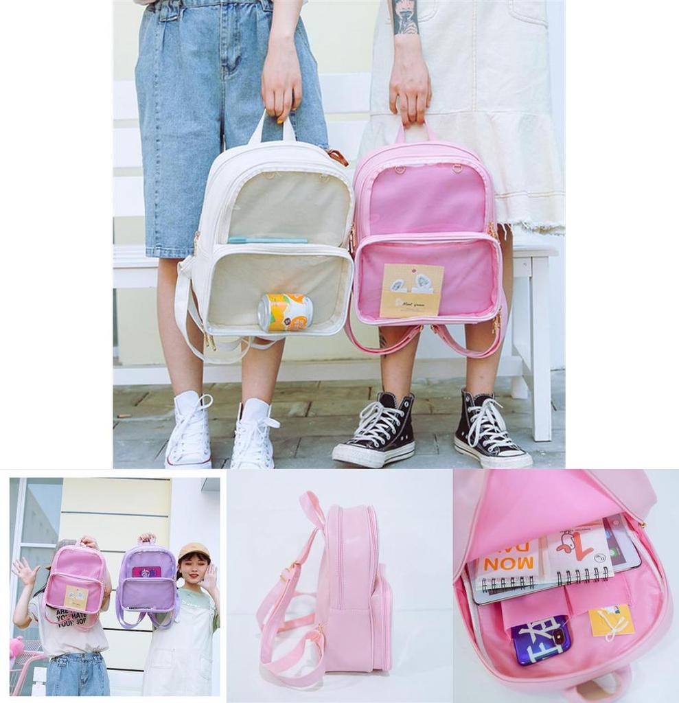 Stylish Transparent Clear Itabag Backpack For Women With High Quality And Fashionable Design