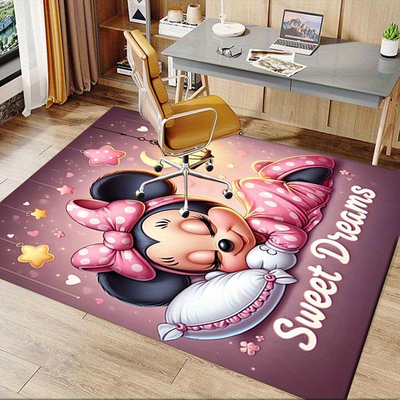 1pcMinnie Mouse Sleeping Sweet Dreams Office Carpet, Under Chair Rug, Gift for, Home Decor, Decoration, Soft and Comfortable Floor Mat