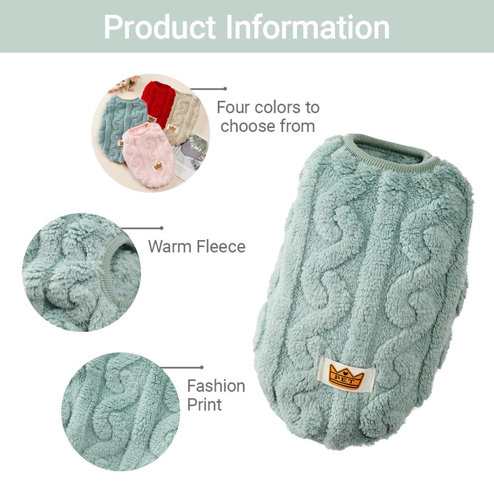 Fleece Sphynx Cats Clothes Autumn Winter Warm Vest Sweater For Small Cat Dog Solid Color Cozy Kitten Costume Apparel Pet Outfits