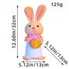 Cute Easter Bunny Light Up Glowing Rabbit Plush Toy for Christmas Holiday Party Gift Ideas Home Tabletop Decor