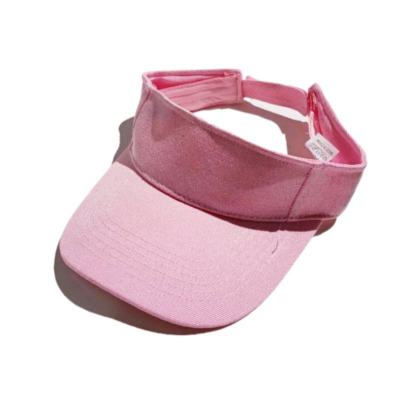 Empty top baseball cap Solid color visor hat Sunscreen sun hat Sports summer cap