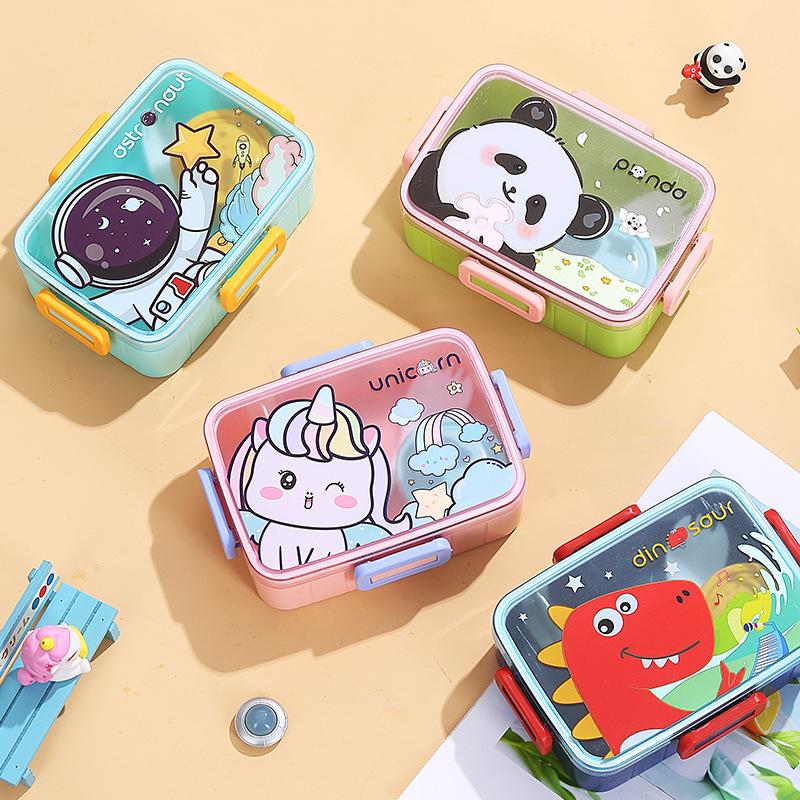 Cute Lunch Box for Kids Girls Boys With Compartments Bento Lunchbox School Child Leakproof Children's Food Snack Boxes New 2026