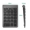 Wireless Bluetooth Numeric Keypad, Multi-Device Compatible, with Tab Key, Ultra-Slim, Compatible with Windows, iOS, and Linux, Portable, Space Gray