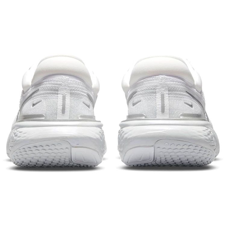 Nike ZoomX Invincible Run Flyknit White Metallic Silver Women Sneakers Pure-Platinum CT2229-101