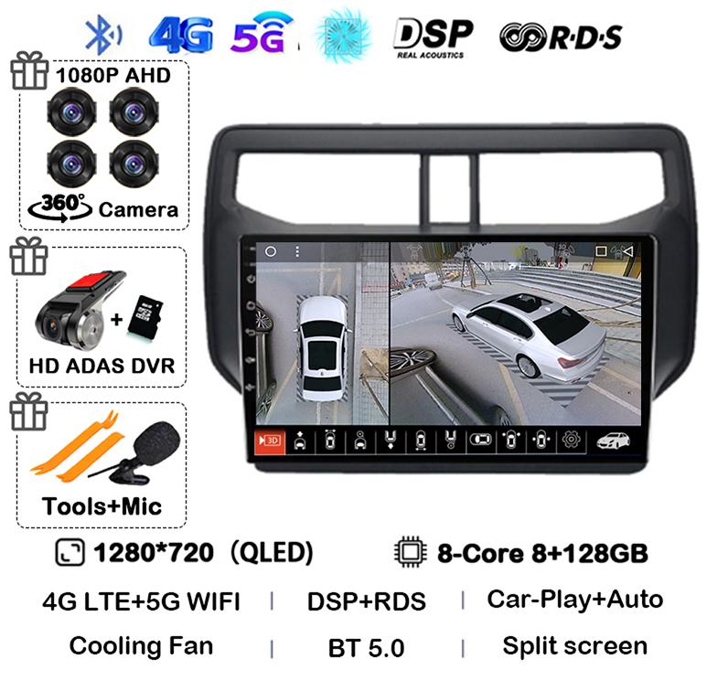 Android 14 Auto Car Radio For Toyota Rush Daihatsu Terios 2017 2018 2019 2020 Multimedia GPS Navigation Stereo Player Head Unit