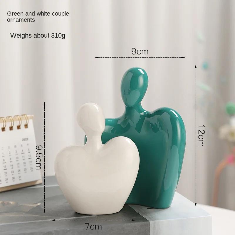 Nordic minimalist abstract figures ceramic ornaments bedroom living room desktop furnishings home decoration office figurines