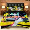 Cyberpunk Edgerunner Custom Name Pattern Bedding Quilt Set Quilt Cover Pillowcase Home Gift(1 * duvet cover + 2 * pillowcase, without core)