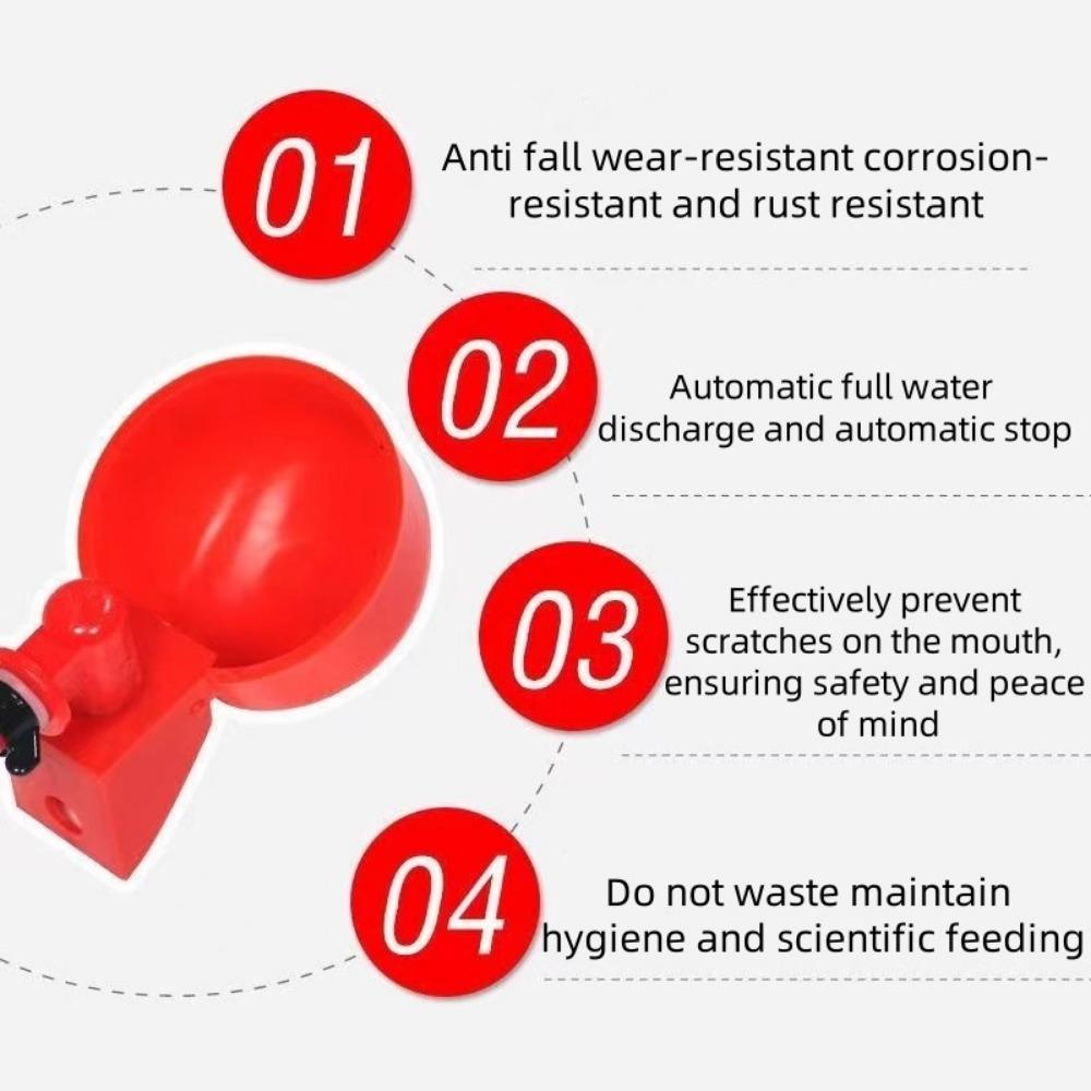 6-36PCS Automatic Chicken Feeding and Drink Cup Plastic Automatic Water Outlet Installation Convenient for Poultry Water Feeder