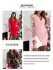 Women's Mid-Length Fall Lace High Neck Dress with Long Sleeves