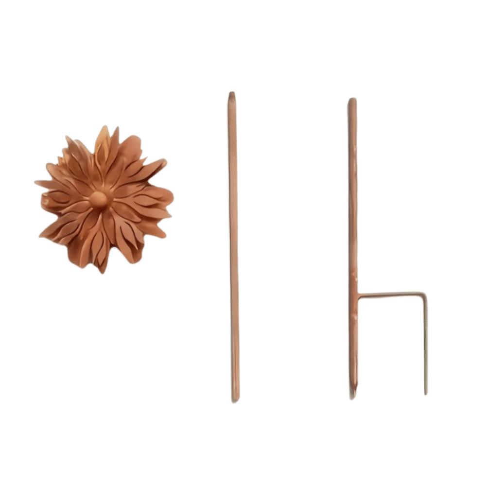 Rust-Resistant Flower Garden Stake Rustic Lawn Ornament Forest Style Flower Decoration Patio