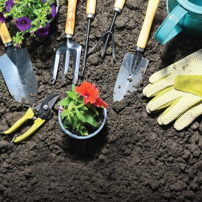 9 Piece Garden Tool Set Outdoor Gardening Kit Heavy Duty Pruning Shears with Storage Bag Gift